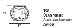 TG1 Targa Per Numero Civico Alubox